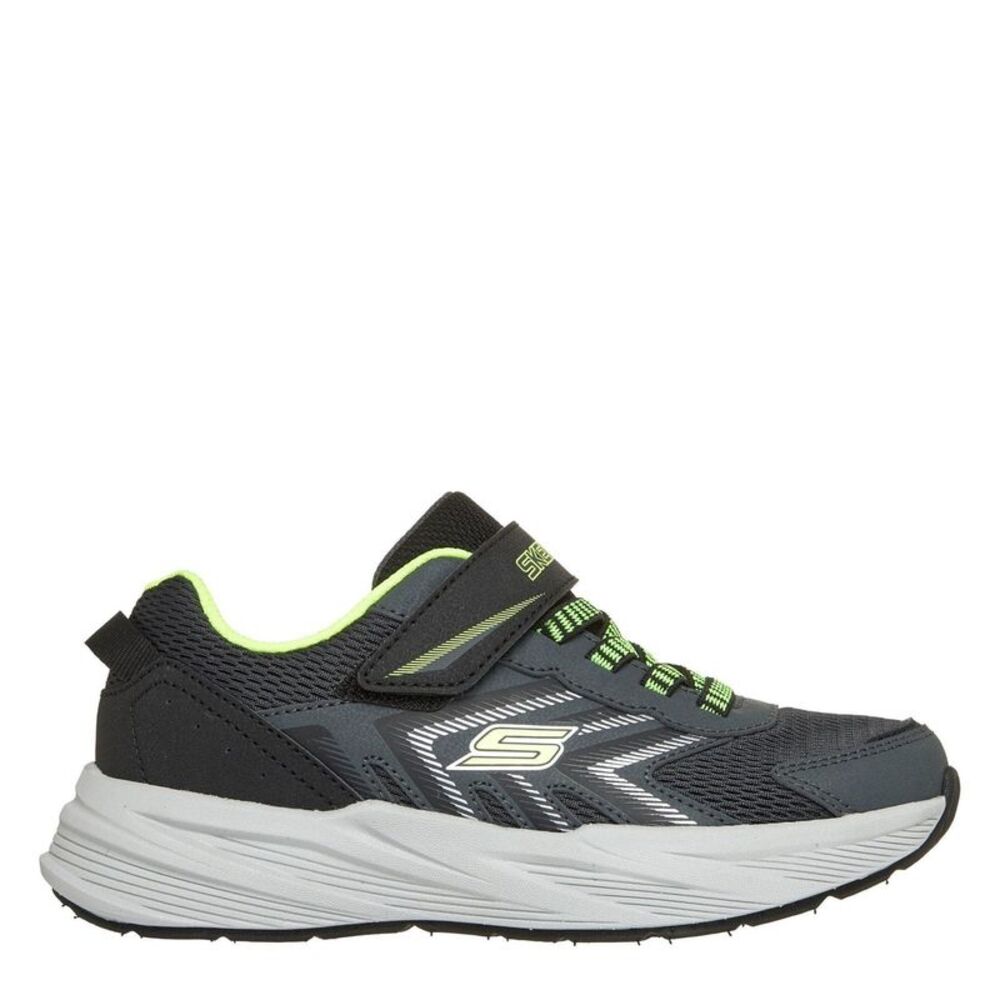 Skechers Boys Microspec Sneakers / Charcoal/Lime